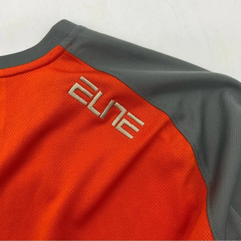 Nike Elite Men’s Syracuse Dri Fit Long Sleeve Shirt Orange & Gray Size XL